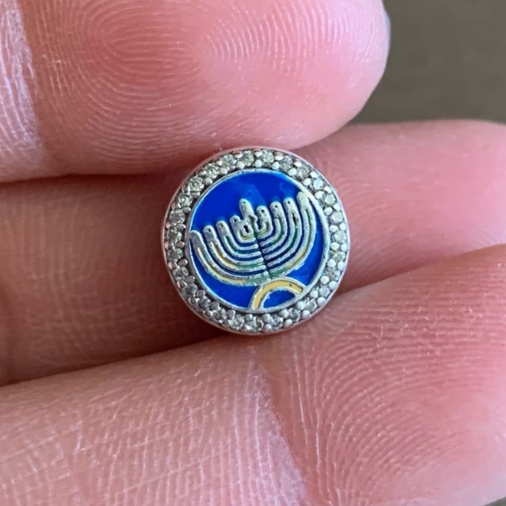 NWOT Love And Light Menorah Charm Sterling Silver 925